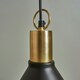 image 2 of ValueLights Nowek Matte Black Pendant Light and E27 Pear LED 4W Warm White 2700K Bulb