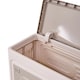 image 5 of Living and Home Plastic Folding Storage Box with Flip-top Lid and Wheels, L | Cream | 120L