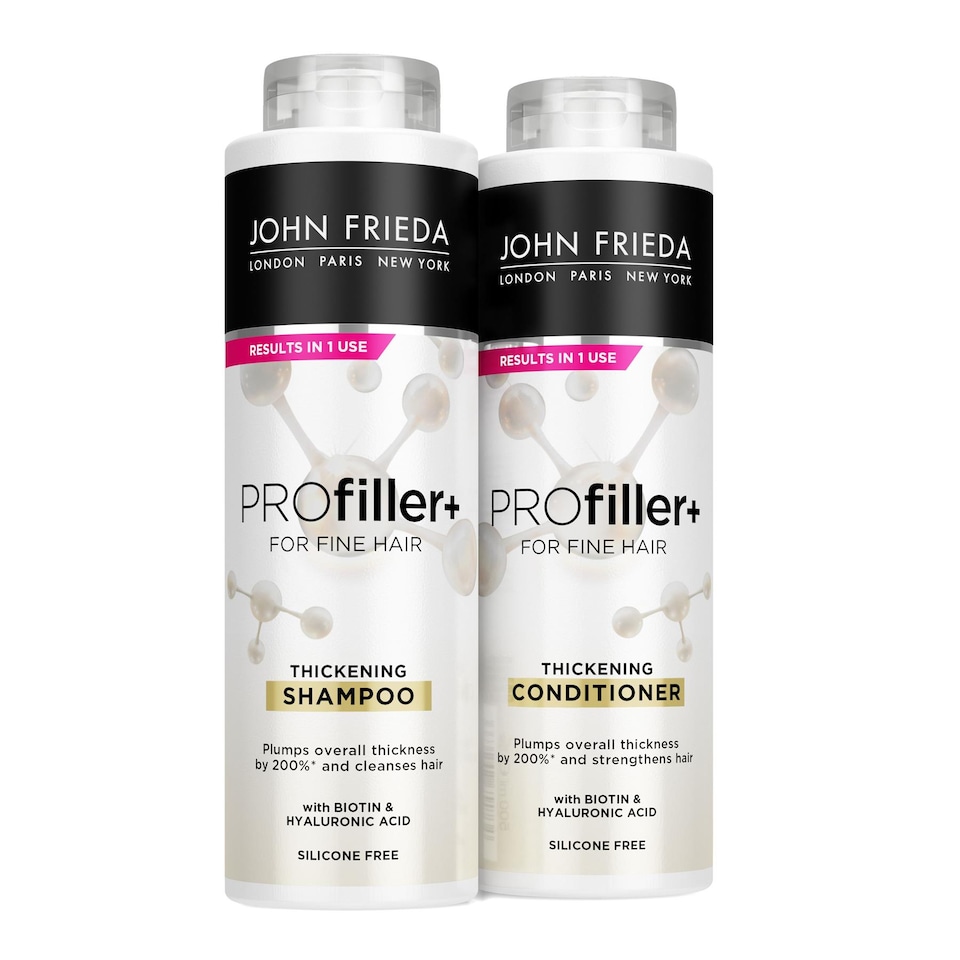 image 1 of John Frieda Shampoo & Conditioner Duo Pack Pro Filler For Fine Hair, 500ml