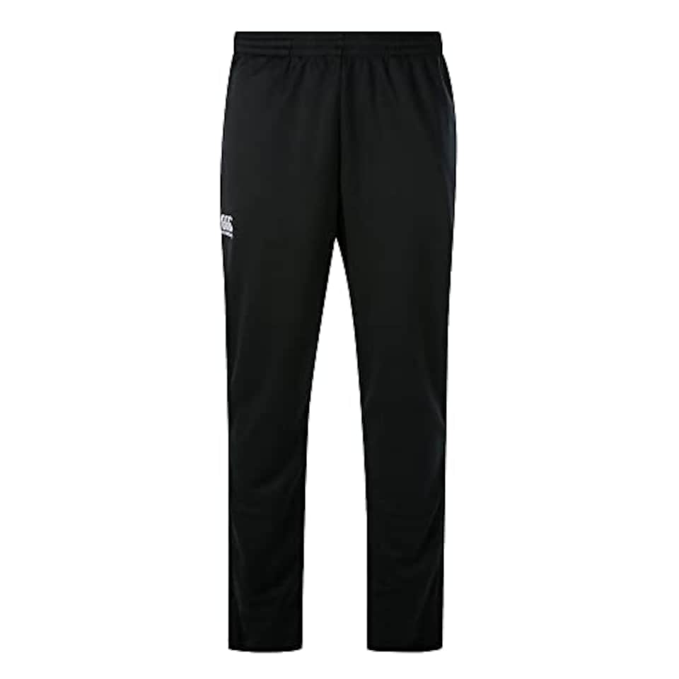 image 1 of Canterbury Men's Stretch Tapered Poly Knit Pants, Black, L