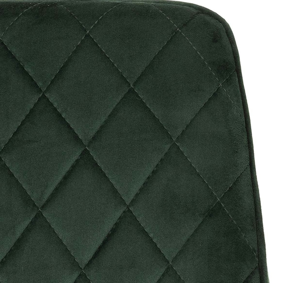 image 1 of Quebec Wave Edge Dining Set with 4 Velvet Avery Chairs Green | Emerald Green