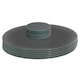 image 1 of Harbour Housewares 12pc Round Glass Placemats & Round Coasters Set - 30cm - Grey | Grey | Grey