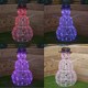 image 2 of 60cm Indoor Outdoor Acrylic Snowman Christmas Decoration with Colour Changing LED