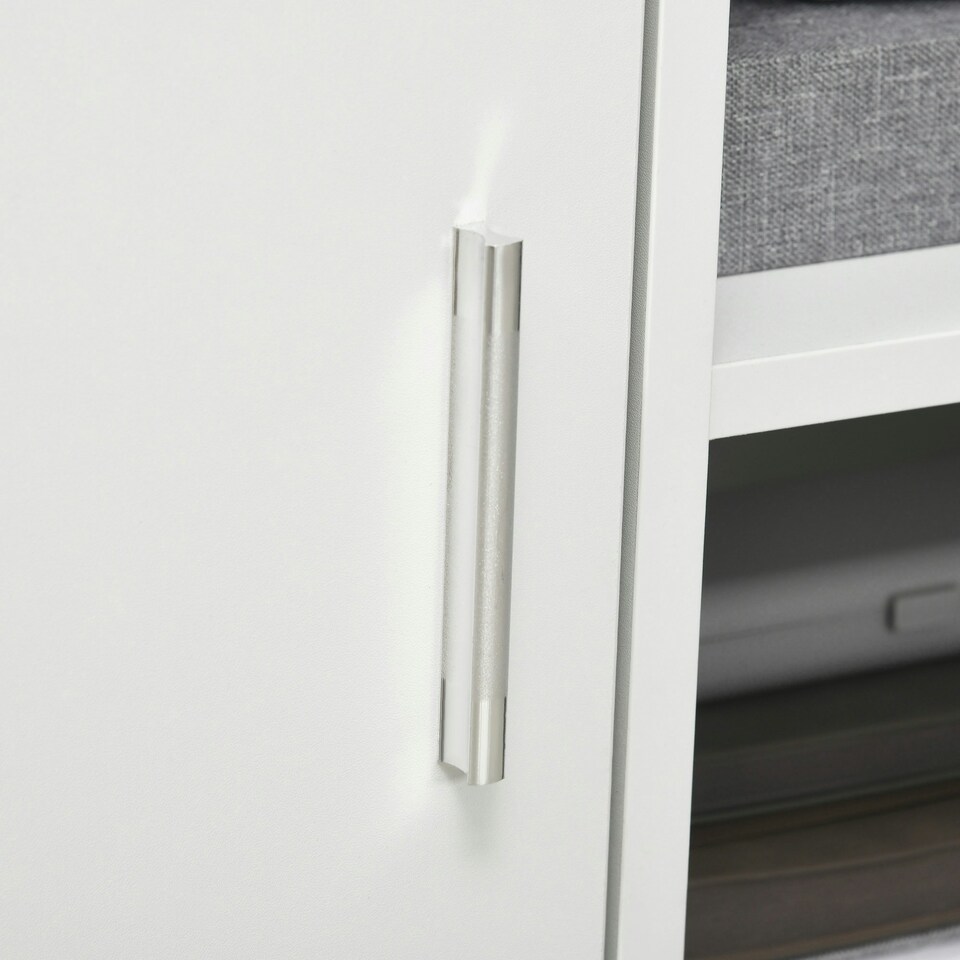 image 1 of HOMCOM Multi-Storage Printer Unit Office Organisation w/ 5 Compartments White