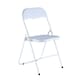 image 4 of 4-Pc Folding Chair Set with Cushioned PVC Seat and Back | White | 4