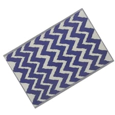 Marco Paul Blue Zigzag Outdoor Rug Blue