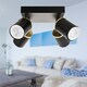 image 5 of Larbert - Black 4 Way Adjustable Spotlight Fitting