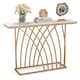 image 1 of COSTWAY 120cm Console Table Modern Entryway Table White