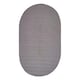 image 2 of Homescapes Grey Handmade Woven Braided Oval Rug - 50 x 80 cm | Grey | 50 x 80 cm