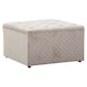 image 4 of Interiors by Premier Square Mink Velvet Ottoman Brown