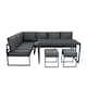 image 2 of Table Top Pizza Oven & Aluminium Corner Sofa Set - Anthracite Grey