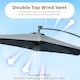image 4 of Direct Wicker Cantilever Garden Parasol Outdoor Umbrella Sunshade with Crank Handle, Grey | Grey