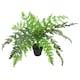 image 4 of Hanging Copper Planter with Artificial Evergreen Fern Plant 60cm by Leaf Design Botanik | Green