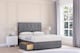 image 1 of Sloomy Highbury Armour Coniston Divan Bed With Mattress 2 Drawers Same Side With 26" Strutted Headboard 5' King | Grey | Armour | King | 1