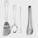 image 1 of Suck UK Stainless Steel Skull Kitchen Utensil Set