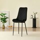 image 8 of Miami Dining Table with 4 Amelia Velvet Chairs Green