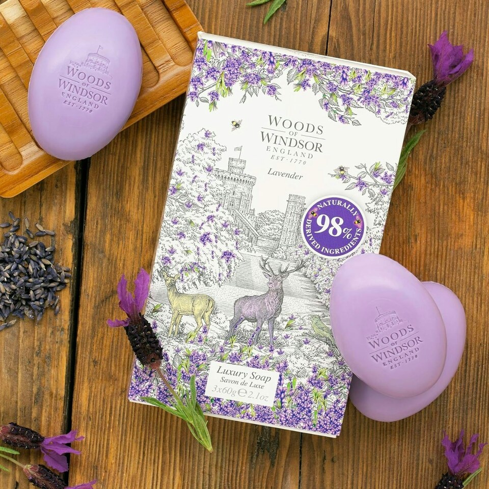 image 1 of Woods of Windsor Soap Lavender 3x60g
