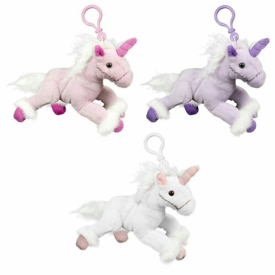 image 1 of Christmas Decoration 7" Stuffed Unicorn Pendant Stocking Filler Toy for Kids
