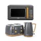 image 1 of Fika Grey Microwave Kettle Toaster Set, Fika Range, Grey