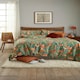 image 1 of Woodland Mushrooms Sage Duvet Cover Set – Cotton Rich Soft & Breathable Easycare Bedding | Green | Sage | Double