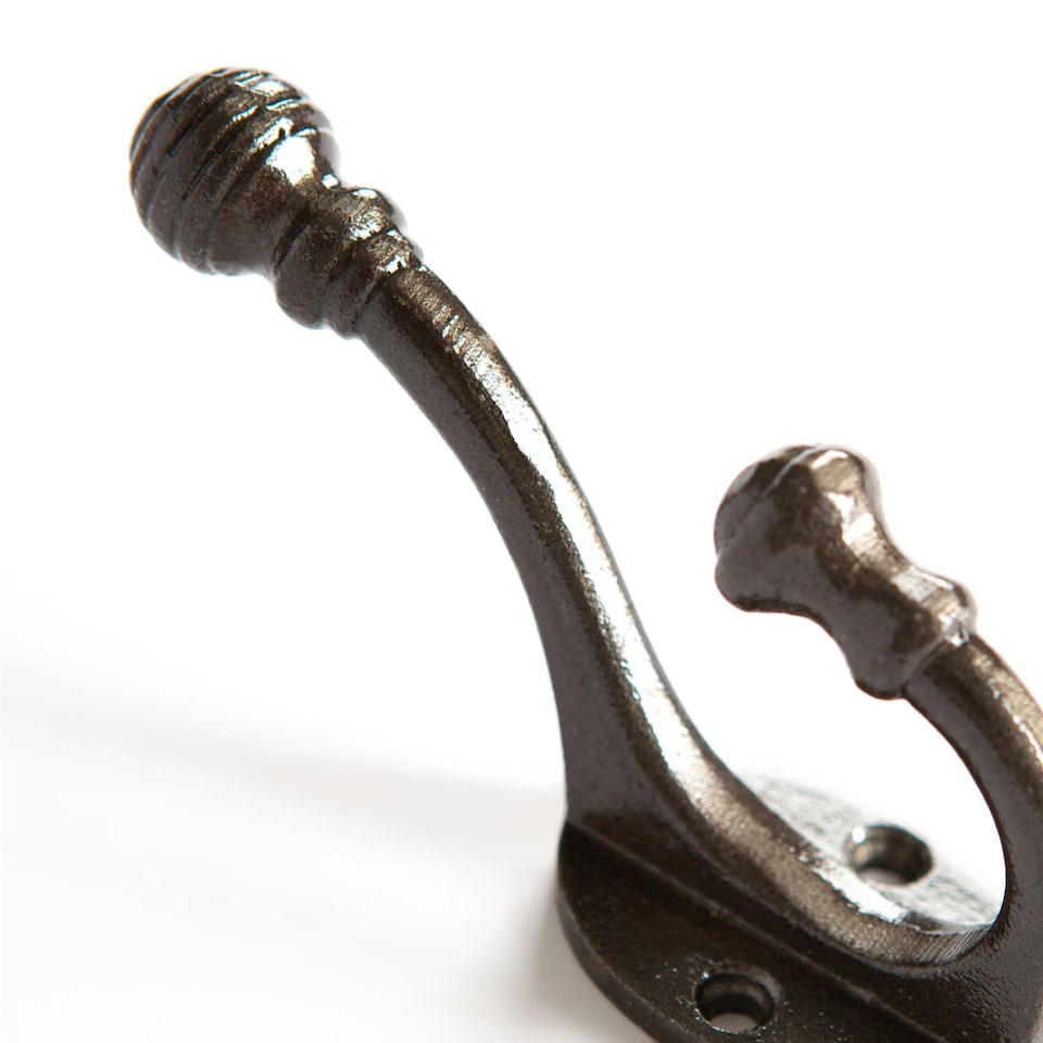 image 1 of Hammer & Tongs Ball End Hat & Coat Hook - W30mm x H95mm - Raw