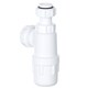image 6 of SPARES2GO Telescopic Waste Bottle Trap 32mm 1.25" Basin Bidet Urinal Bathroom Kitchen Sink 75mm Seal