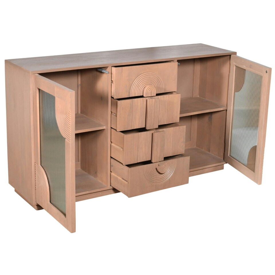 image 1 of Jodhpur Solid Wooden Extra Large Sideboard Brown