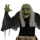 image 8 of HOMCOM 160cm 63 Witch Outdoor Halloween Decoration, Halloween Animatronic with Sound Activated, Light Up Eyes, Sound Effects, Animated Prop for Haunted House