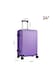 image 2 of Living and Home Lightweight Travel Suitcase with Spinner Wheels - 24" Purple