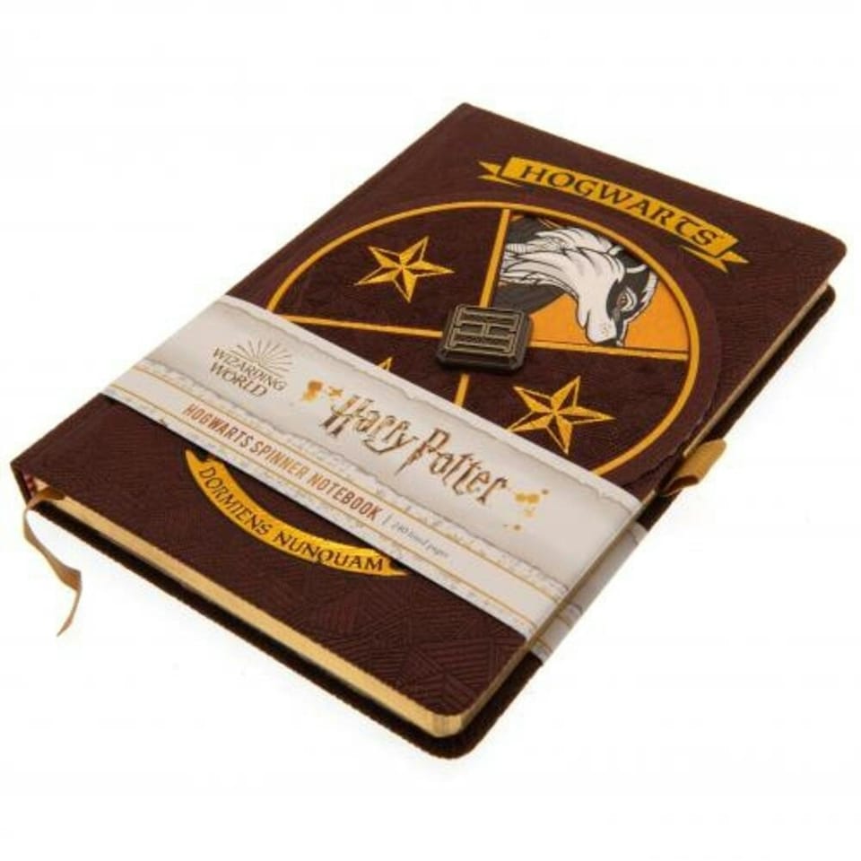 image 1 of Harry Potter Premium Spinner Notebook - Brown - 21cm x 14cm