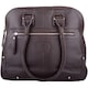 image 1 of London Leathergoods Womens Large Premium Soft Leather Travel / Work Hand Bag / Shoulder Bag | Brown | Dark Brown