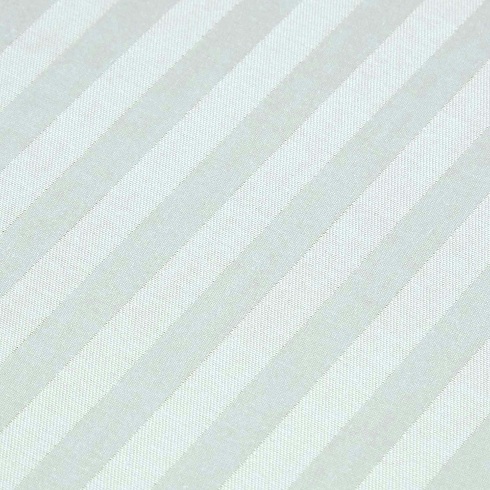 image 1 of Homescapes Blue Cotton Stripe Fitted Cot Sheets 330 Thread Count, 2 Pack | Blue | One Size