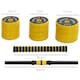 image 5 of HOMCOM 20KG Barbell & Dumbbell Set Fitness Exercise Home Gym Plate Bar Clamp Rod
