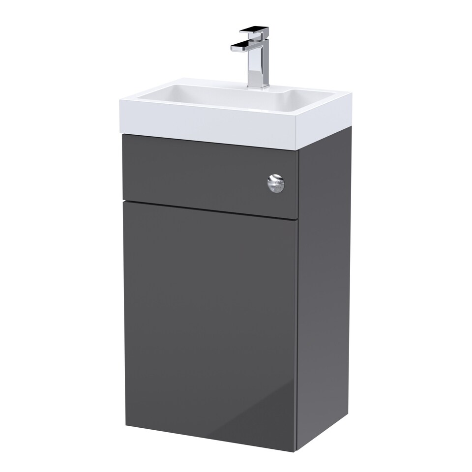 image 1 of Balterley Contemporary Bathroom Cloakroom Freestanding Rectangular Cabinet Basin Vanity Unit MFC