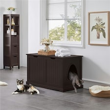 Yaheetech Hidden Cat Litter Box Furniture N/A | Espresso | One Size
