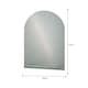image 4 of Showerdrape Greenwich Arched Oval Wall Mounted Frameless Bathroom Mirror with Vanity Shelf 70 x 50cm | Chrome | Mirror | 1
