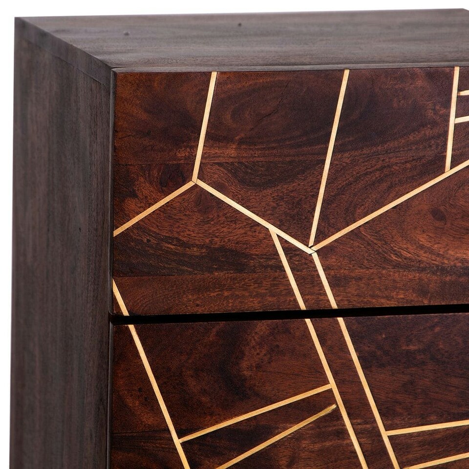 image 1 of Jusleen Solid Mango Wood Tall Chest Of Drawers