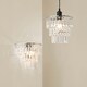 image 7 of ValueLights Kelsks 3 Tier Ceiling Light Shade Acrylic Droplet | Chrome