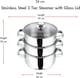 image 2 of Stainless Steel 3-Tier 20cm Steamer Pot (Copy)