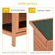 image 6 of PawHut Rabbit Hutch, Guinea Pig Hutch with No-Leak Trays & Divider, Orange