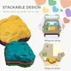 image 5 of AIYAPLAY Balance Stepping Stones, 6 PCS River Stones for Kids Ages 3-8 Years