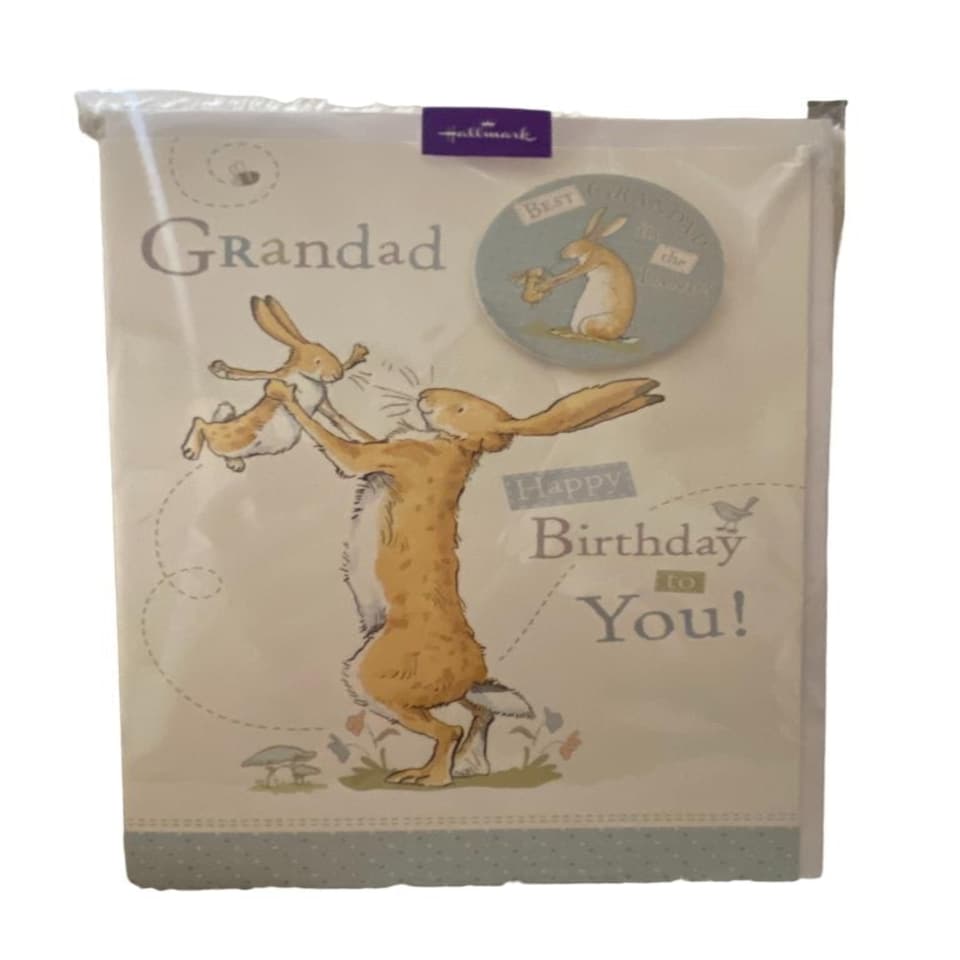 image 1 of Peter Rabbit Birthday Card With Grandad Badge