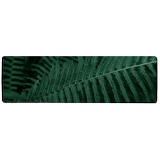 Deep green fern leaves texture. Fern in the forest. Plants background. Biophilia trend Designer (Runner Rug)