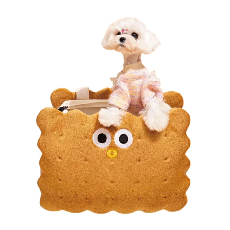 image 1 of PURLAB Cookie Style Pet Carrier Bag Brown | One Size
