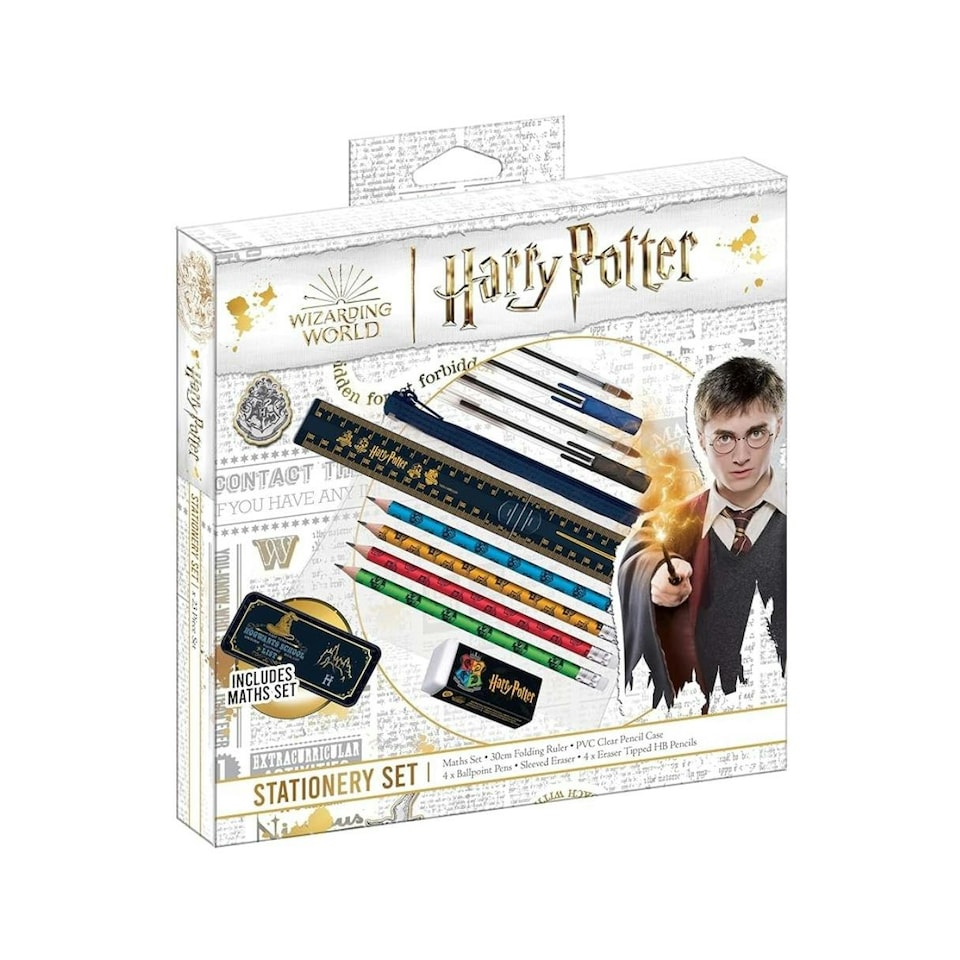 image 1 of Harry Potter Stationery Set by Helix includes Geometry Set | Multi