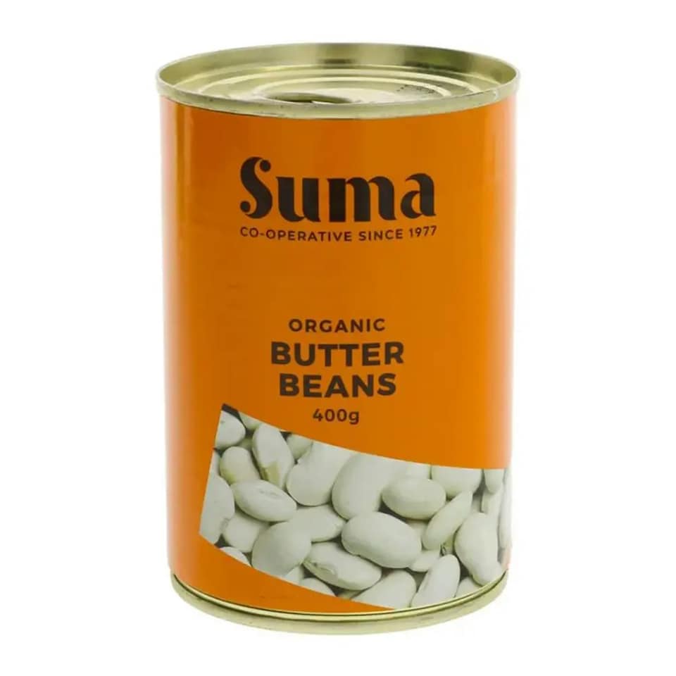 Organic Butter Beans 400g (Suma)