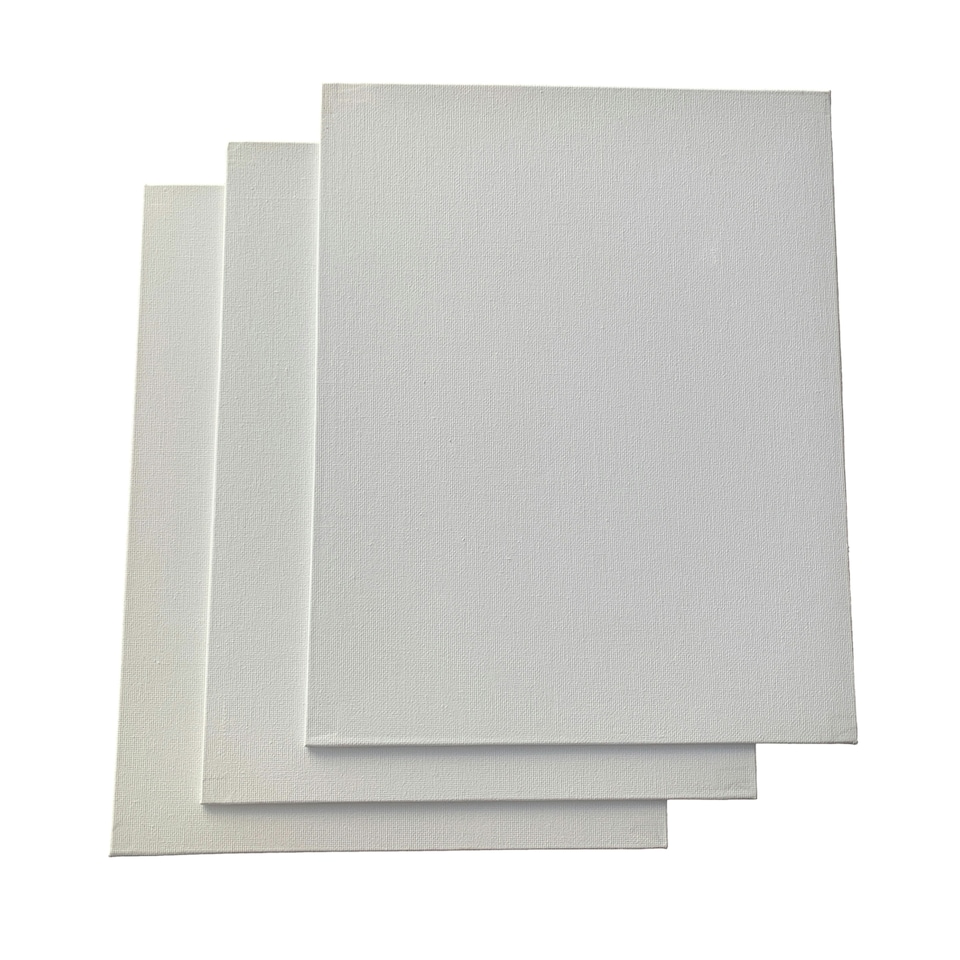 image 1 of 24x30cm Blank White Flat Stretched Board Art Canvas By Janrax