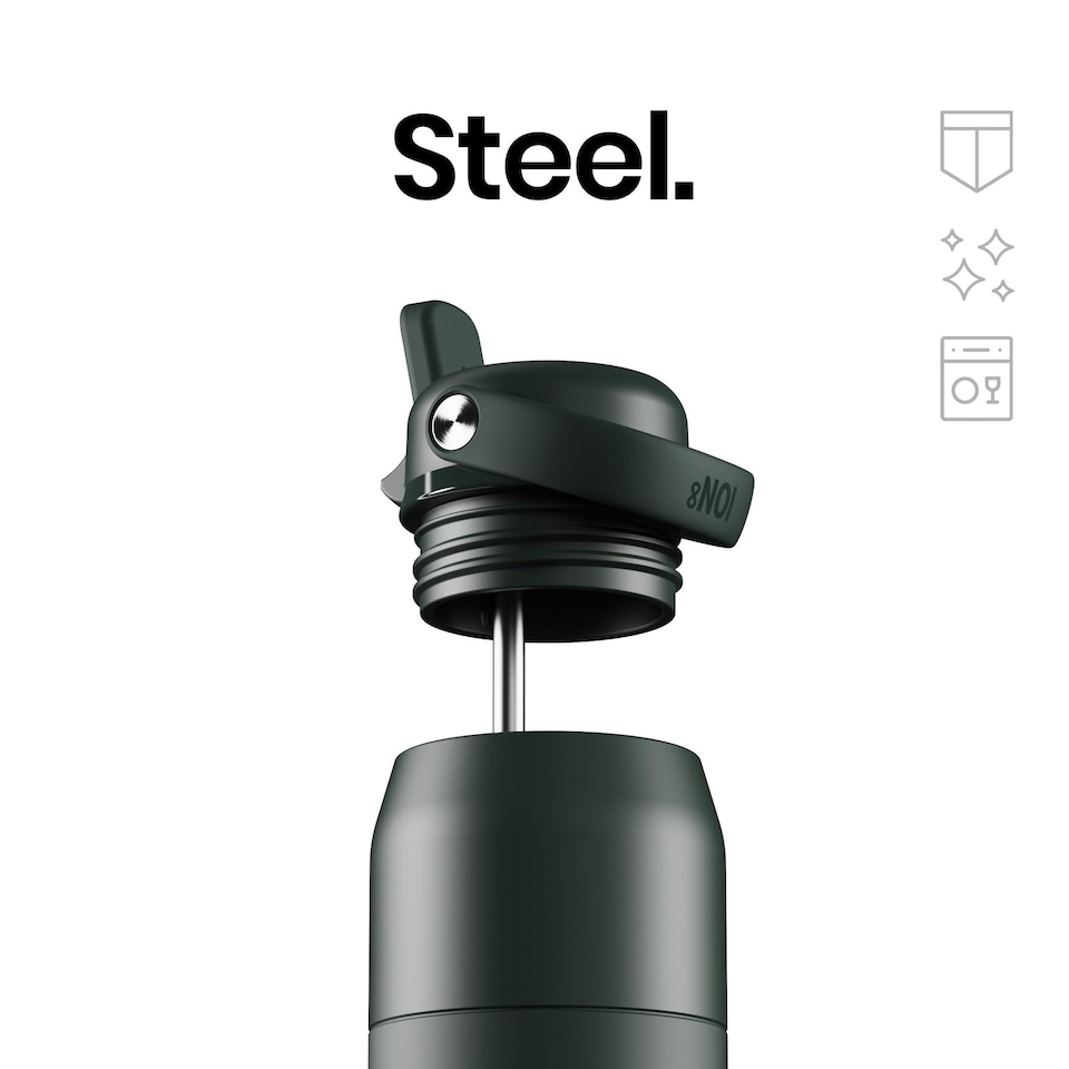 image 1 of ION8 URBAN Insulated Steel Water Bottle, Dual Tone, 360ml / 12oz