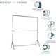 image 4 of House of Home Clothes Rail Two Tier Heavy Duty Garment Hanging Rack In Black 4ft long x 7ft | Black