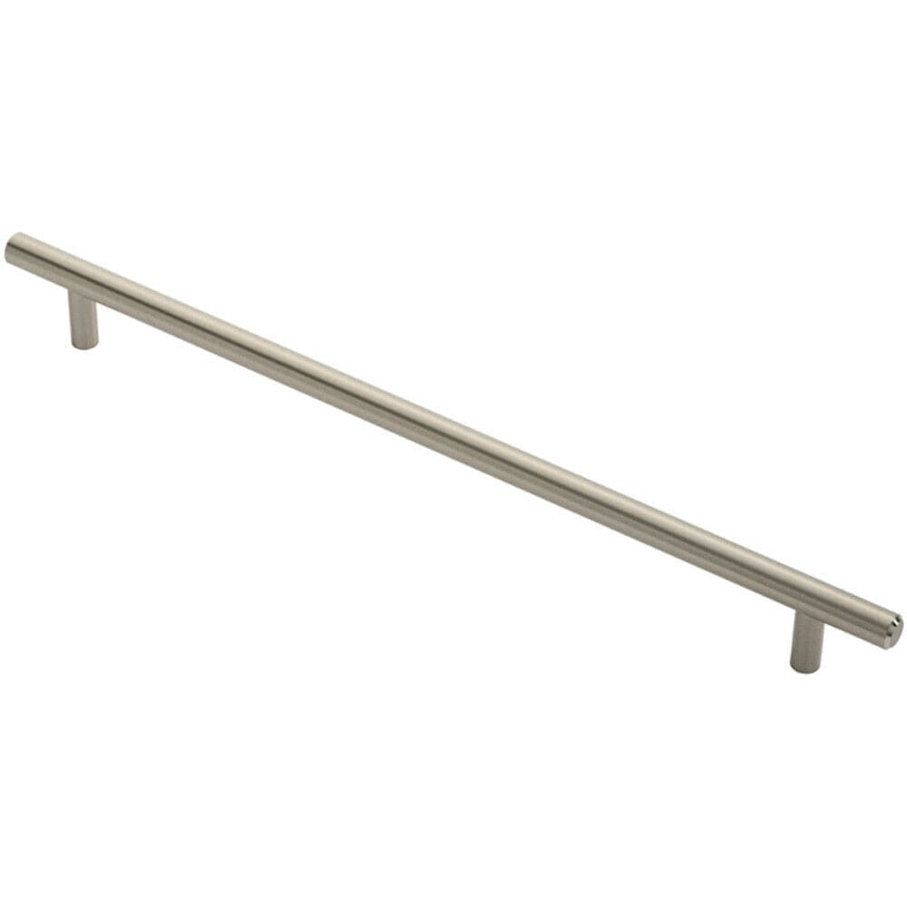 Loops Round T Bar Cabinet Pull Handle 348 x 12mm 288mm Fixing Centres Satin Nickel in Metallics